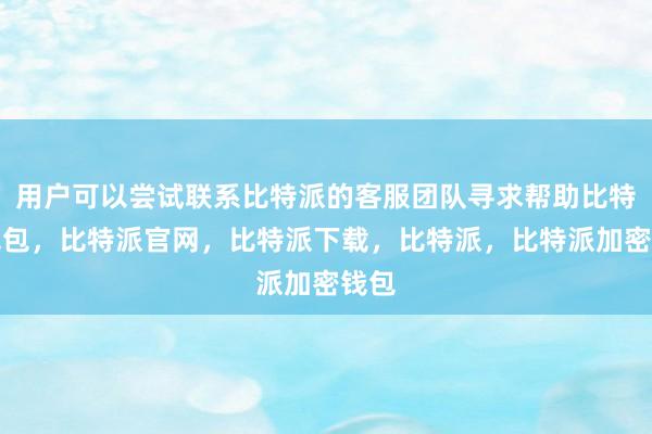 用户可以尝试联系比特派的客服团队寻求帮助比特派钱包，比特派官网，比特派下载，比特派，比特派加密钱包