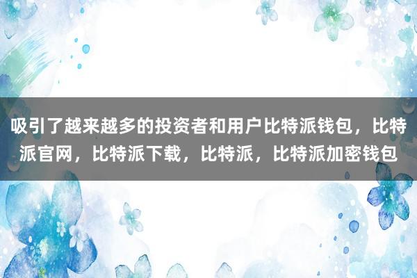 吸引了越来越多的投资者和用户比特派钱包，比特派官网，比特派下载，比特派，比特派加密钱包