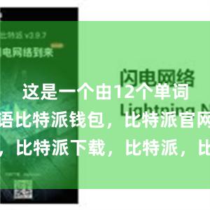 这是一个由12个单词组成的短语比特派钱包，比特派官网，比特派下载，比特派，比特派加密钱包