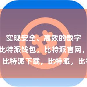 实现安全、高效的数字资产转移比特派钱包，比特派官网，比特派下载，比特派，比特派加密钱包