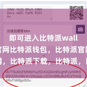 即可进入比特派wallet国际版官网比特派钱包，比特派官网，比特派下载，比特派，比特派加密钱包